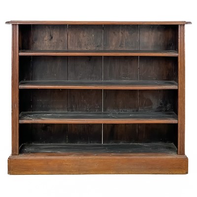 Lot 119 - A 19th century mahogany low open bookcase.