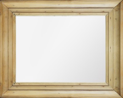 Lot 145 - A 20th century pine frame mirror.