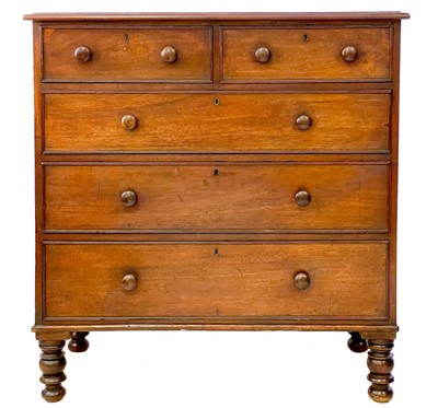 Lot 127 - An early Victorian mahogany chest.