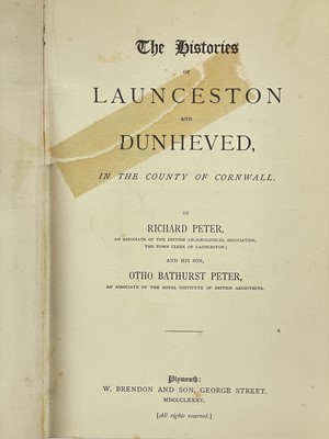 Lot 54 - (Cornish history and topography)