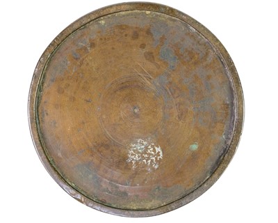 Lot 1035 - A Chinese bronze brush pot, bitong, Qing Dynasty.