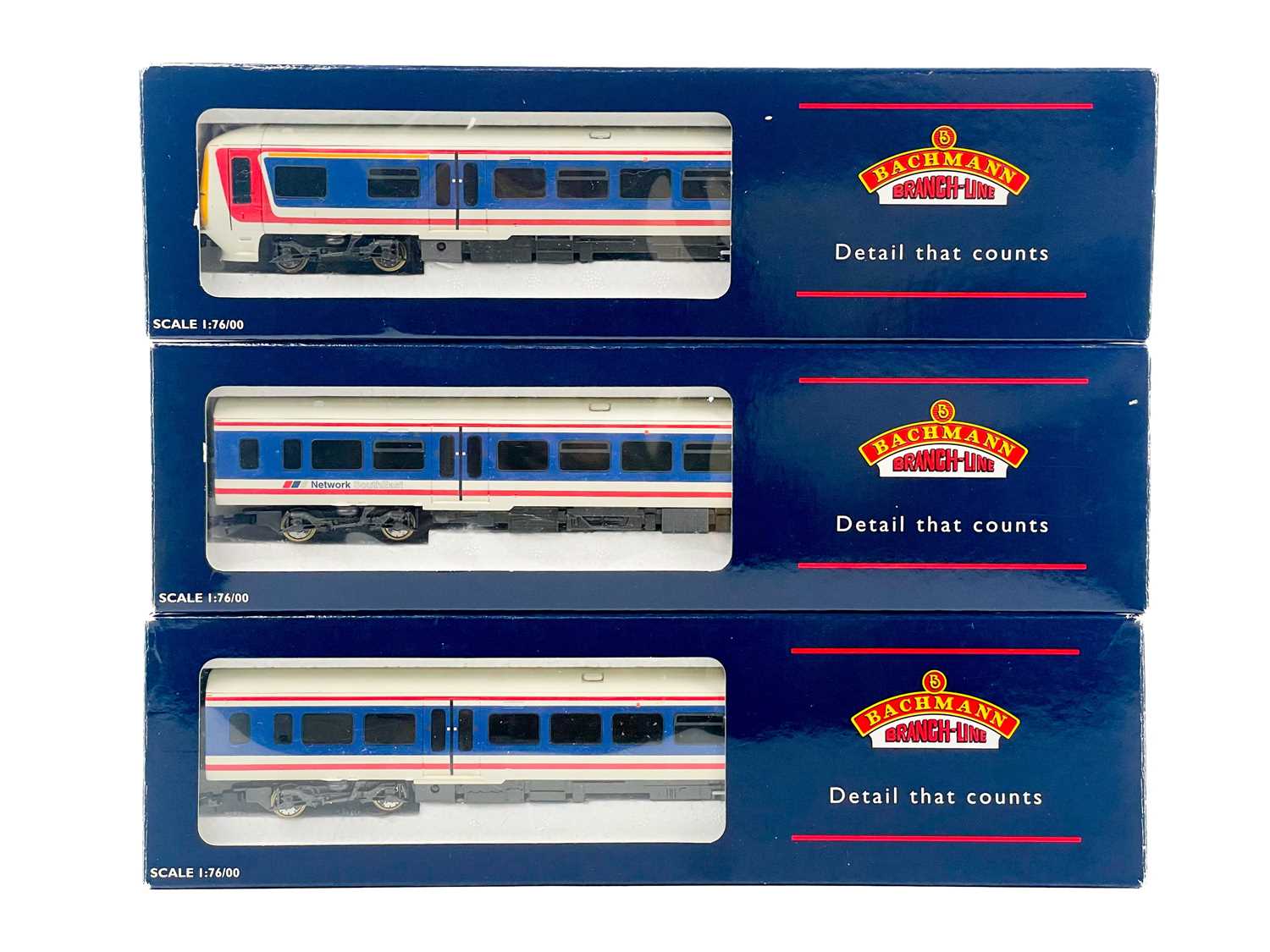 Lot 540 - Bachmann "OO" Class 166 Turbo DMU three car set