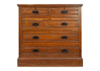 Lot 560 - An Edwardian satin walnut chest.