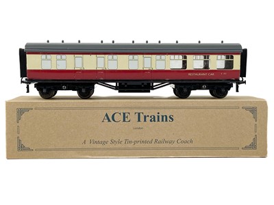 Lot 517 - O Gauge Ace Trains BR Crimson & Cream C5 RES boxed coach