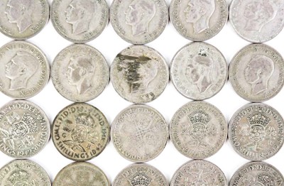 Lot 176 - GB pre 1947 silver coinage - face value £5