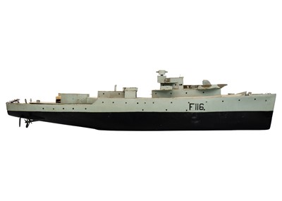 Lot 243 - Model of HMS Amethyst (F116) - Yangtse River Incident 1949