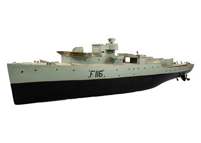 Lot 243 - Model of HMS Amethyst (F116) - Yangtse River Incident 1949