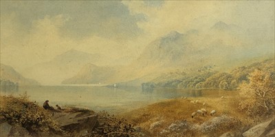 Lot 291 - Cornelius PEARSON (1805-1891) Lake Scene...