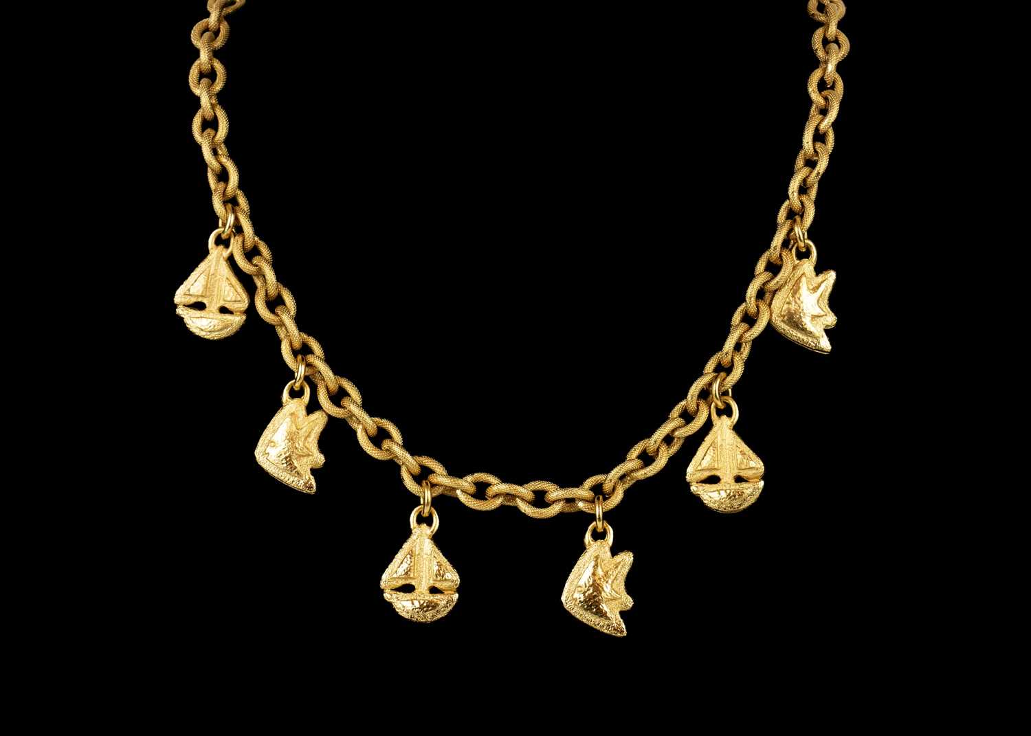 Parure De Bijoux Guy Laroche Paris - Collier Et Bracelet Signés En Métal Doré - Occasion