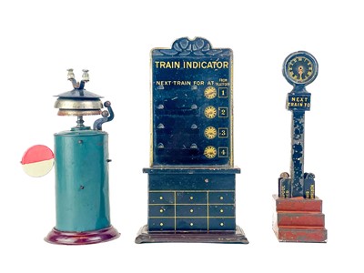 Lot 641 - German made tinplate Railway Destination Boards "0" gauge or larger (see sizes in the description)