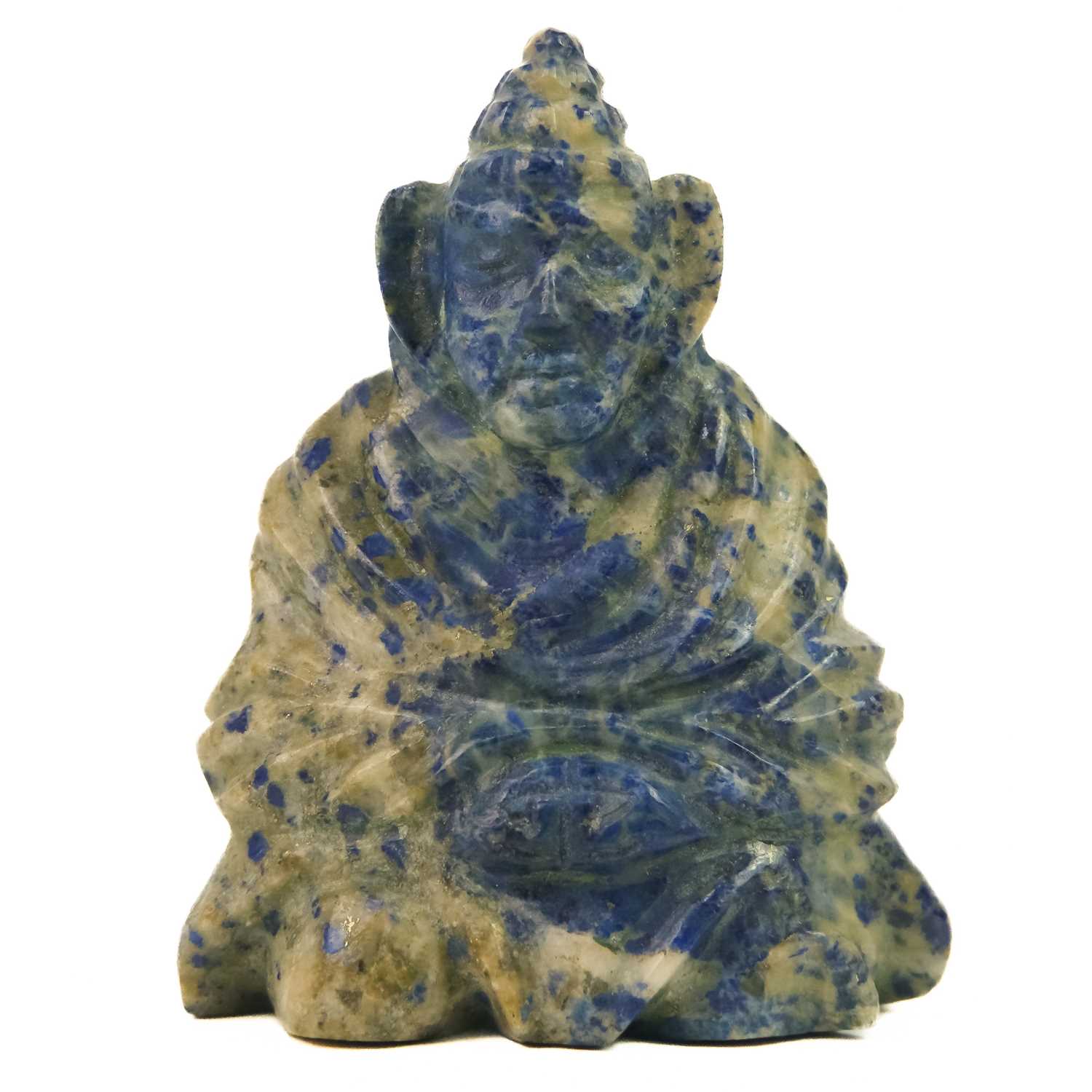 Lot 331 - A Chinese lapis lazuli model of Buddha, Qing Dynasty, late 19th century.