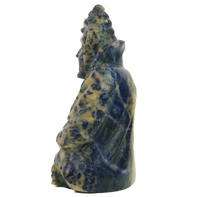 Lot 331 - A Chinese lapis lazuli model of Buddha, Qing Dynasty, late 19th century.