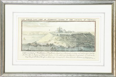 Lot 205 - (Cornwall) Two maps and an engraving.