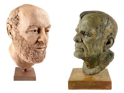 Lot 254 - Two studio pottery busts