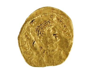 Lot 58 - Byzantine Tiberius II Constantine AV Tremissis 578-82AD gold coin