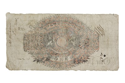 Lot 183 - Leominster Bank one pound note 1824