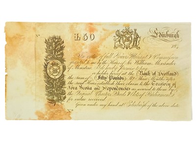 Lot 183R - Scotland Bank of Scotland Promissory Note