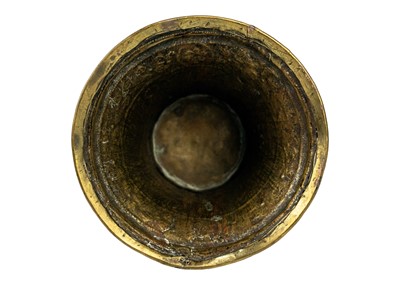 Lot 51 - A Cairoware brass vase, Egypt, 19th century.
