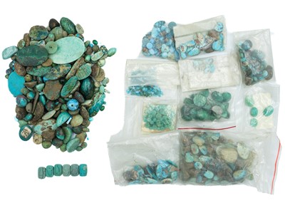 Lot 286 - A collection of turquoise stones