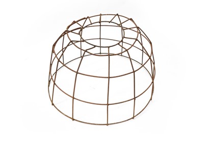 Lot 519 - Two wrought iron lobster pot frames.