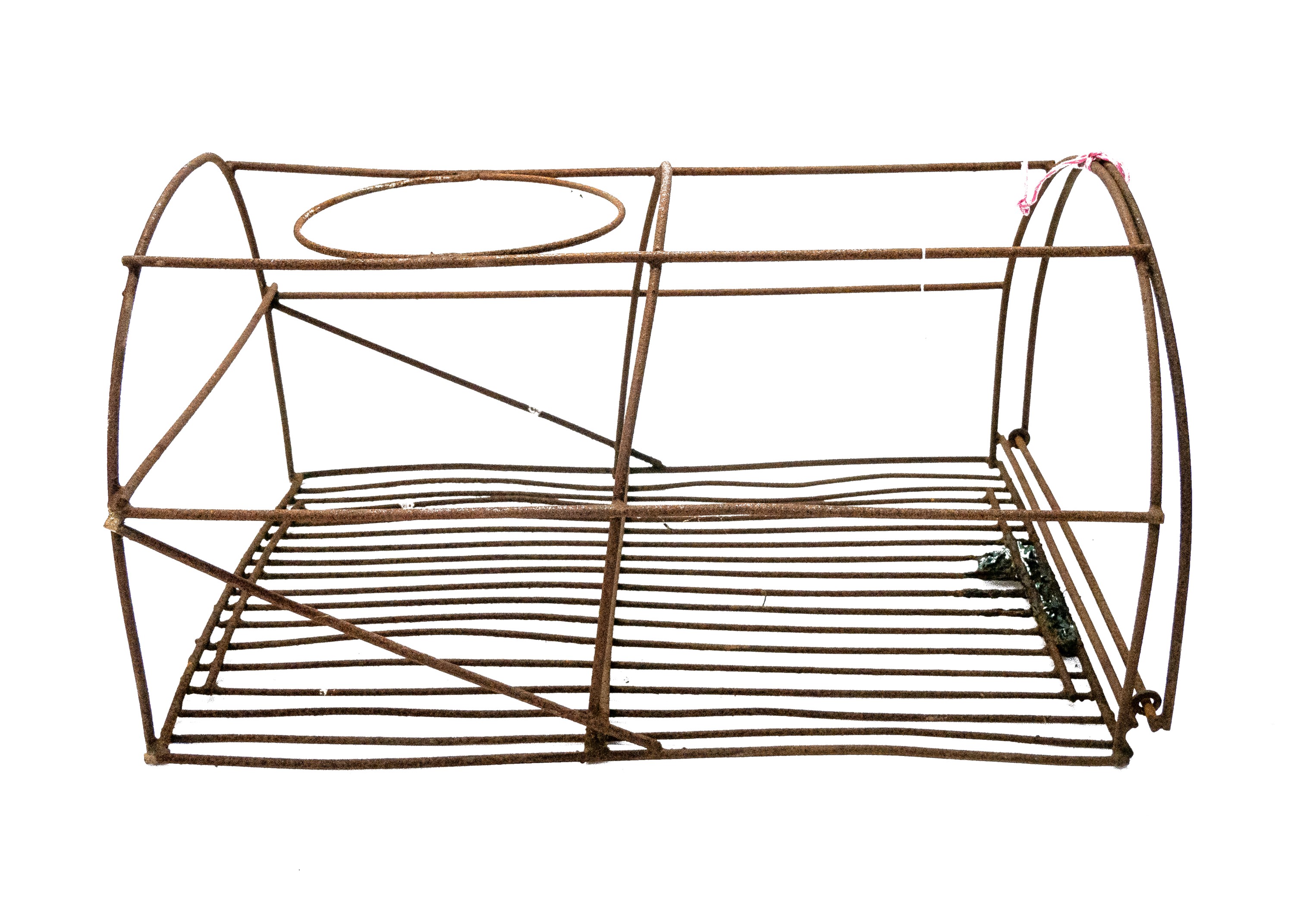 Lot 519 - Two wrought iron lobster pot frames.