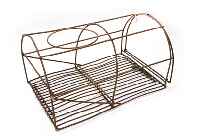 Lot 519 - Two wrought iron lobster pot frames.