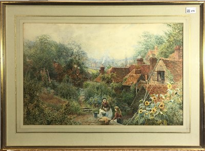 Lot 278 - Charles GREGORY (1849-1920) Granny's Garden...
