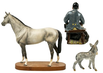 Lot 412 - A Beswick Connoisseur series grey hunter.