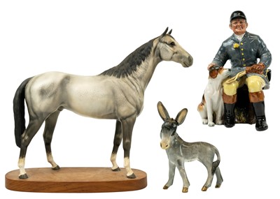 Lot 412 - A Beswick Connoisseur series grey hunter.