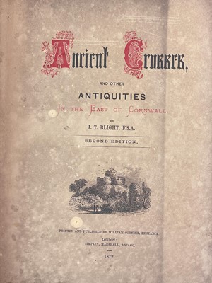 Lot 38 - Antiquities, architecture and history of Cornwall.