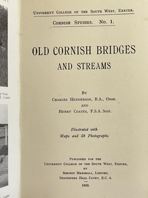 Lot 38 - Antiquities, architecture and history of Cornwall.