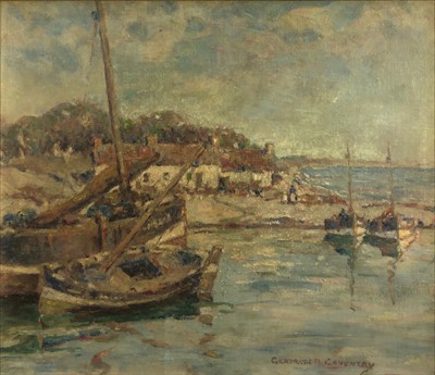 Lot 109 - Gertrude Mary COVENTRY (1886-1964) Boats in a...