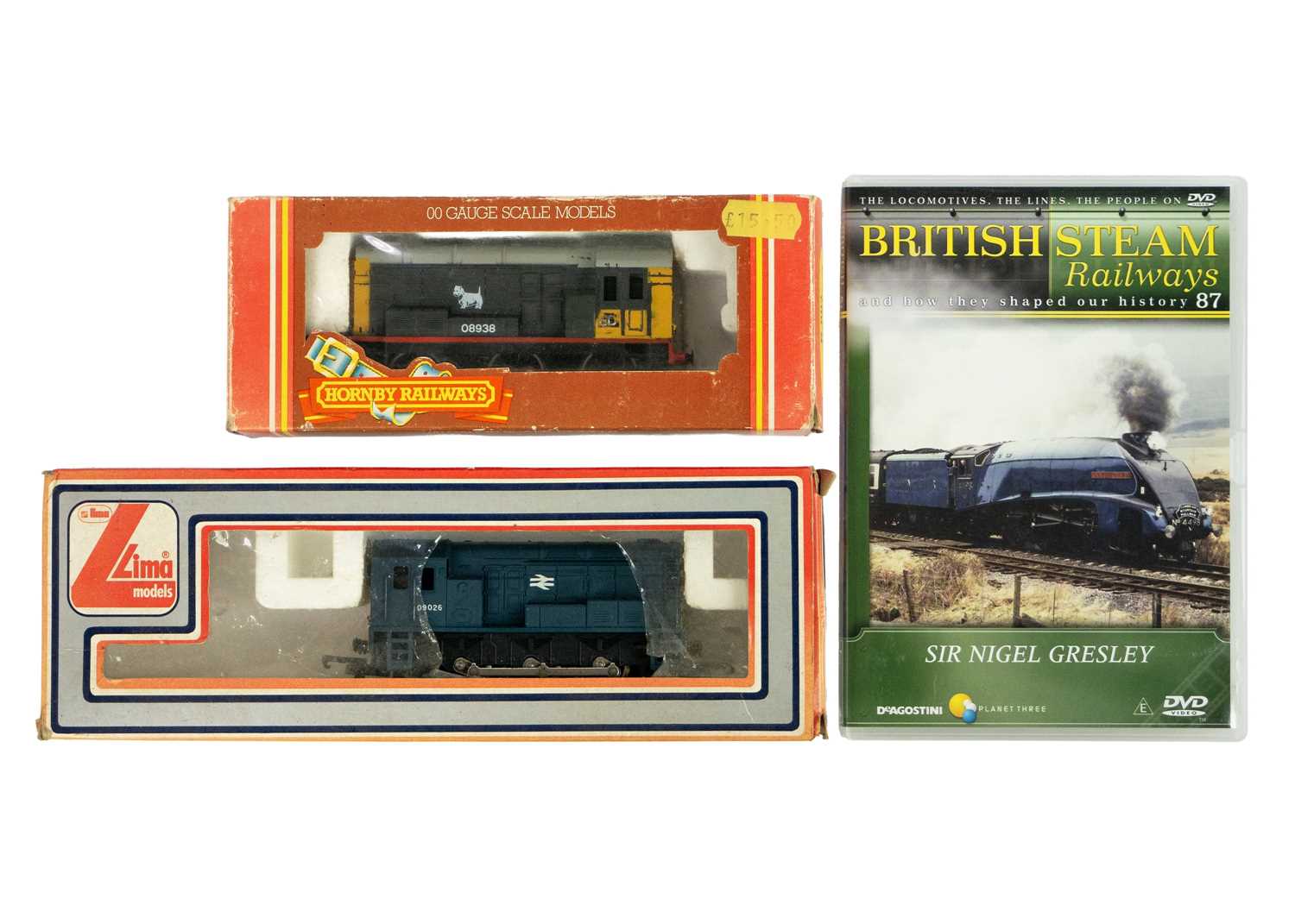 Lot 646 - Hornby / Lima 08/09 Class Diesel Shunters (x2) plus DVD