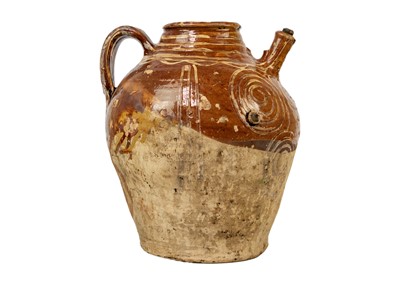 Lot 1280 - A large earthenware walnut jar/vessel.