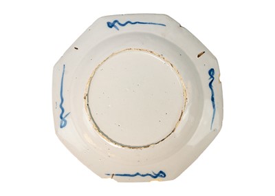 Lot 1097 - An English Delft hexagonal plate.