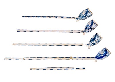 Lot 1103 - Four Delft churchwarden pipes