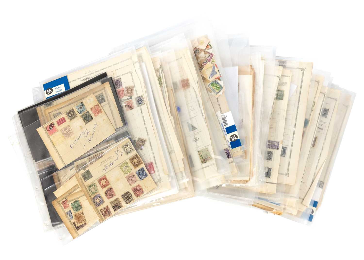 Lot 353 - World Stamps on sorted album leaves