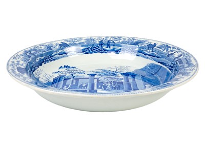 Lot 432 - A fine pair of very large Spode pearlware circular dishes.