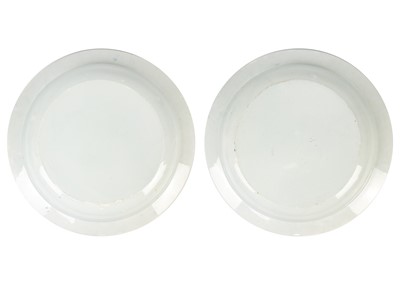 Lot 432 - A fine pair of very large Spode pearlware circular dishes.