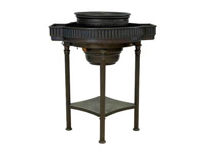 Lot 52 - An early 20th century anodised copper orangery fountain.