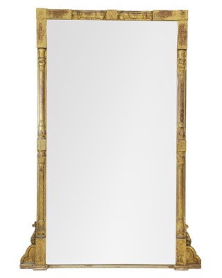 Lot 141 - A 19th century Aesthetic movement gilt gesso pier glass, of large proportions.