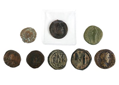 Lot 193 - Roman bronze larger coins (x8) including Nero