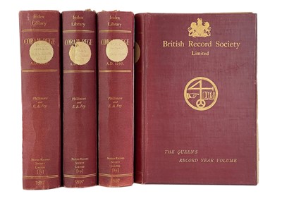 Lot 323 - British Record Society Limited