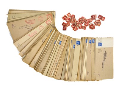 Lot 396 - GB 1d red plate numbers - large quantity sorted into plated envelopes