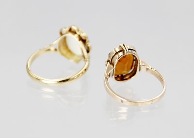 Lot 227 - Two 9ct dress rings.