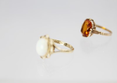 Lot 227 - Two 9ct dress rings.