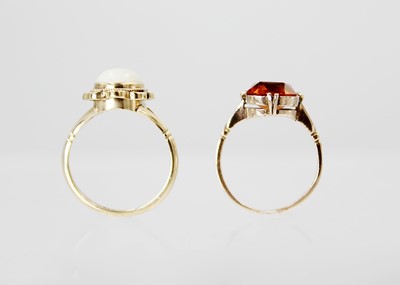 Lot 227 - Two 9ct dress rings.