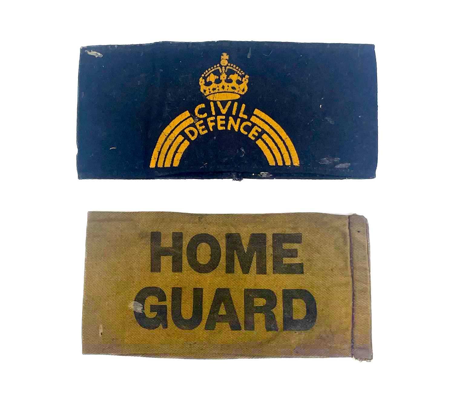 Lot 264 - World War 2 Home Guard and Civil Defence Armbands