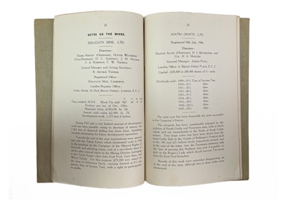 Lot 61 - 'The Cornish Chamber of Mines Year Book, 1917,'