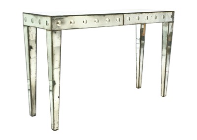 Lot 451 - A Venetian style bubble mirror console table.